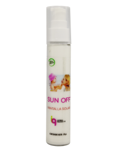 Fotografia de producto Sun Off con contenido de 50 gr. de Iq Herbal Products